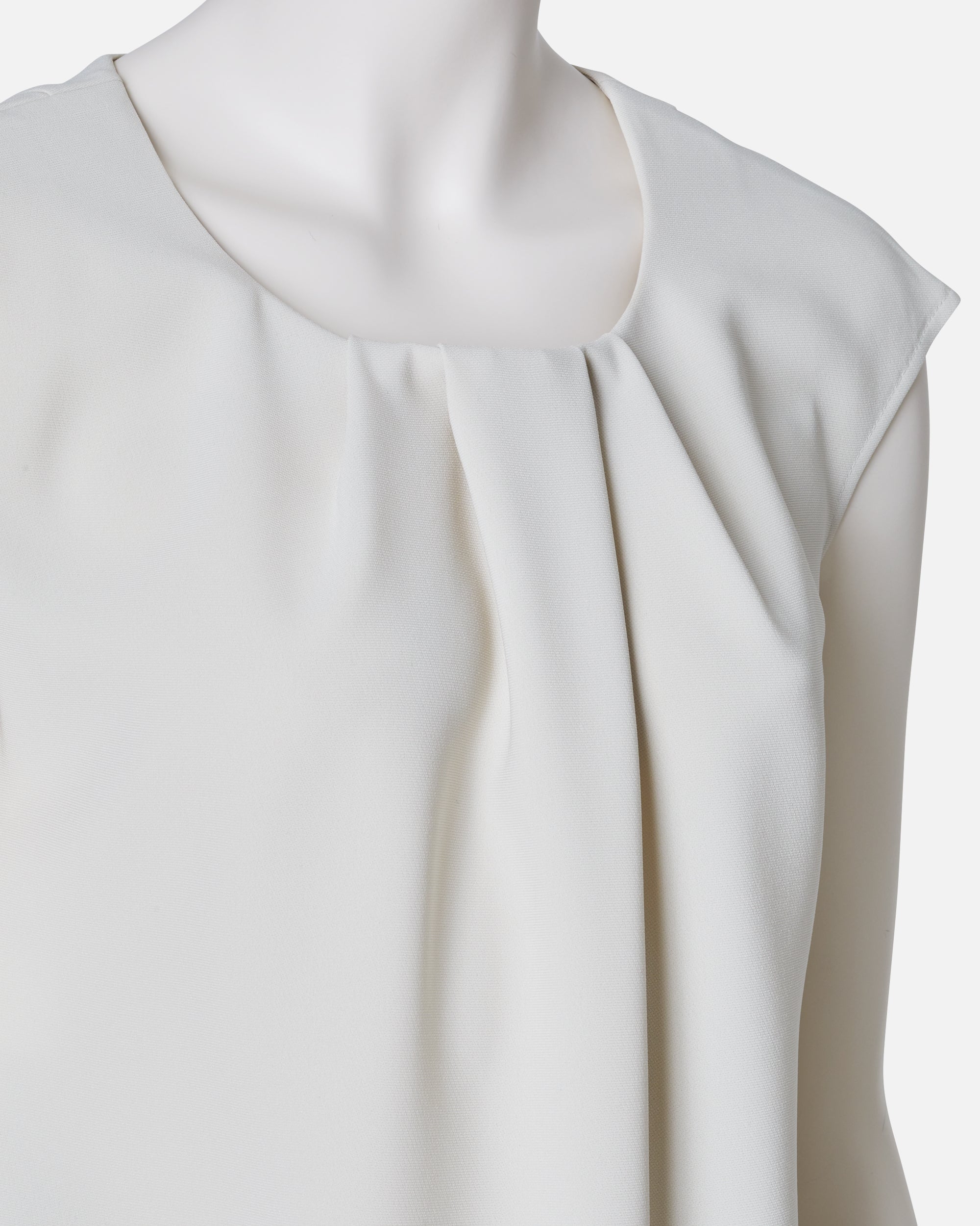Pleat-Neck Blouse