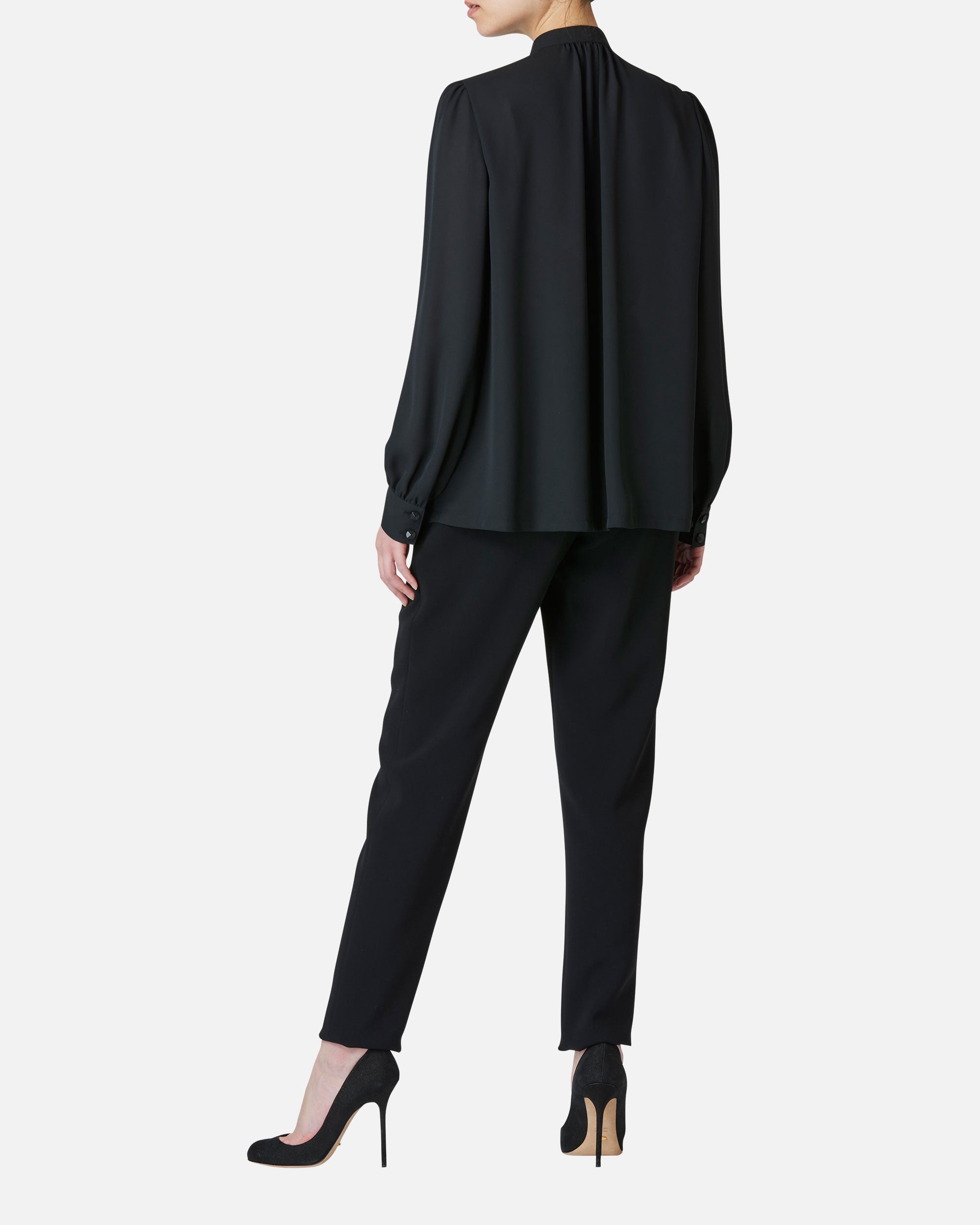 Triacetate polyester tapered pants