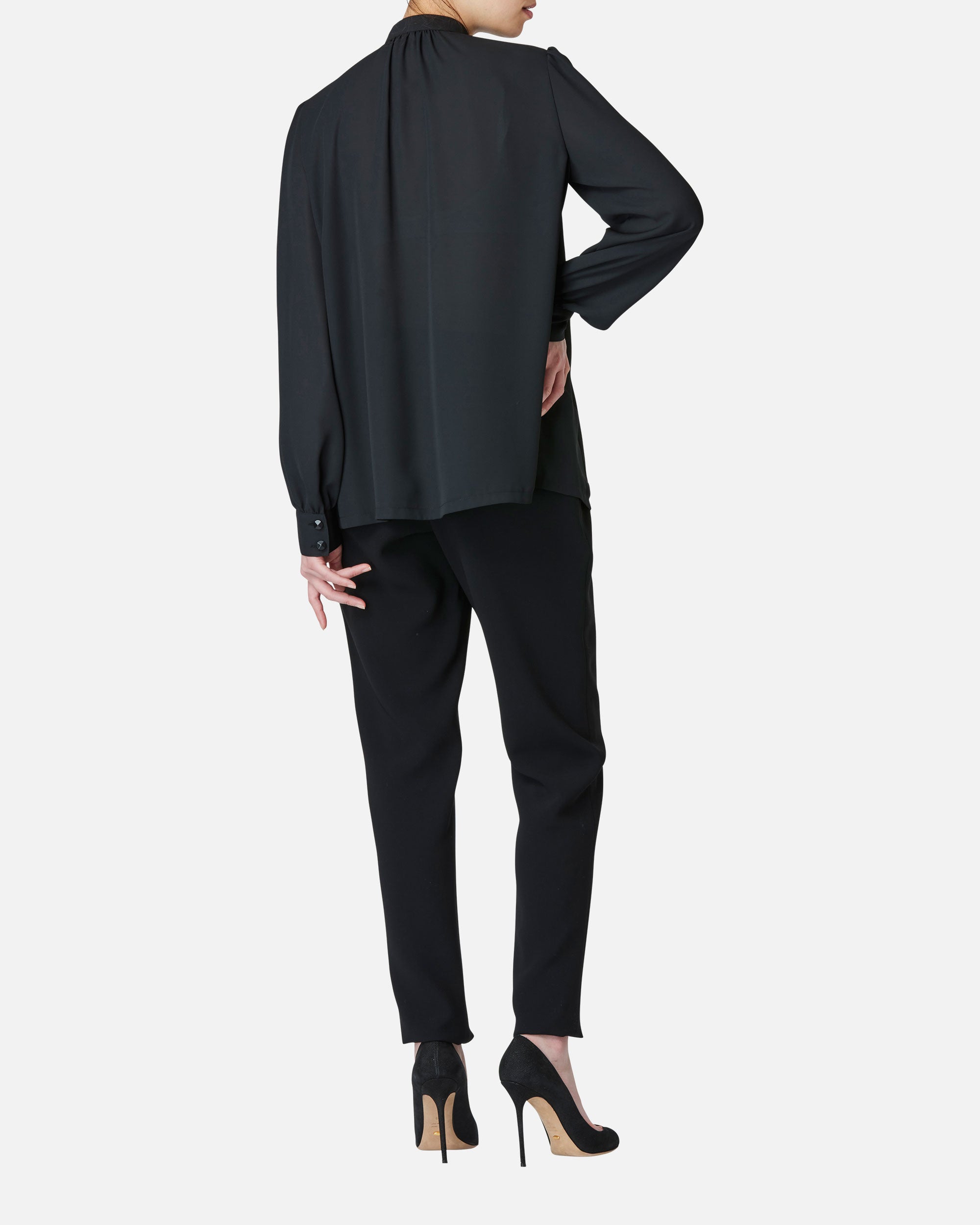 Triacetate polyester tapered pants