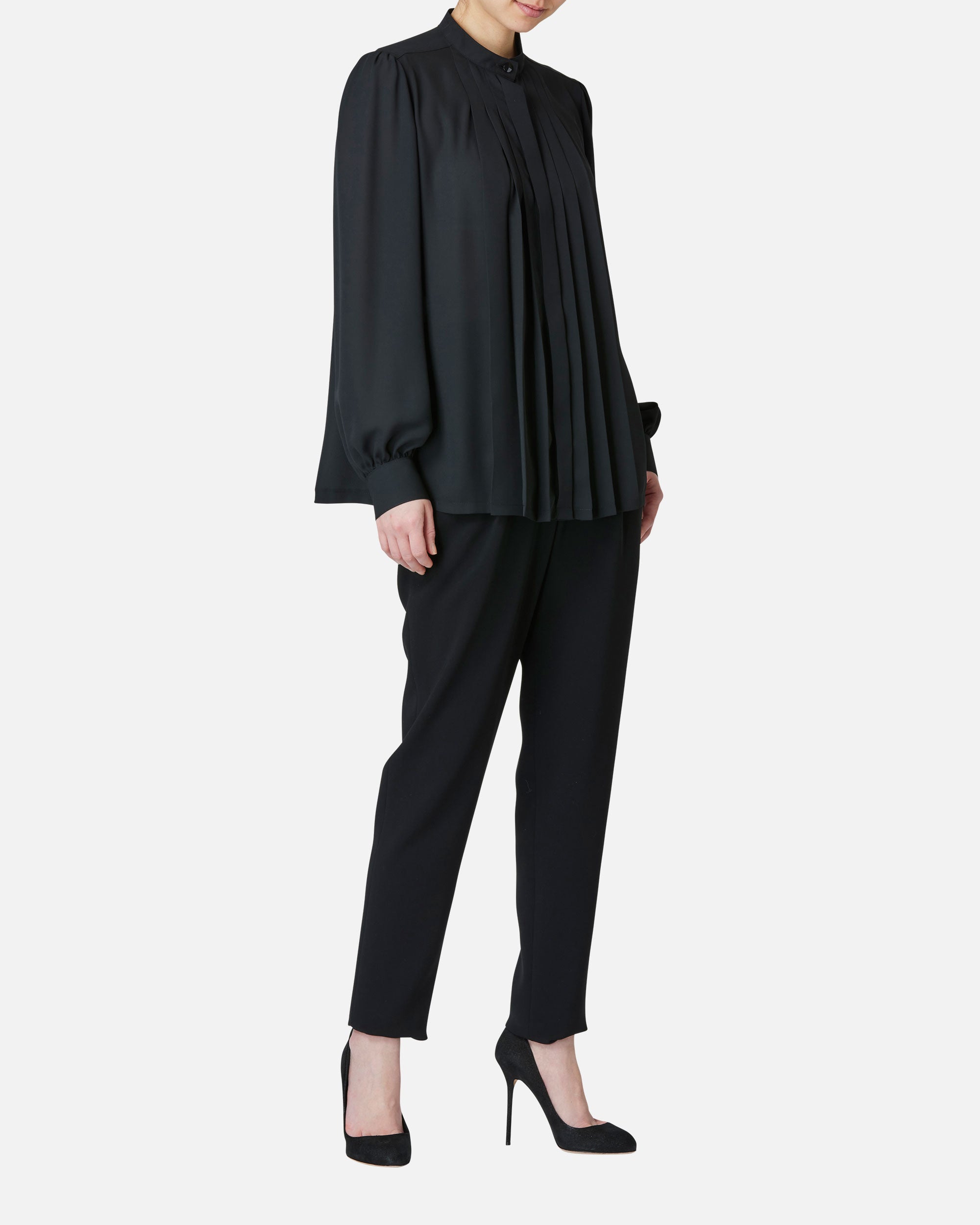 Triacetate polyester tapered pants