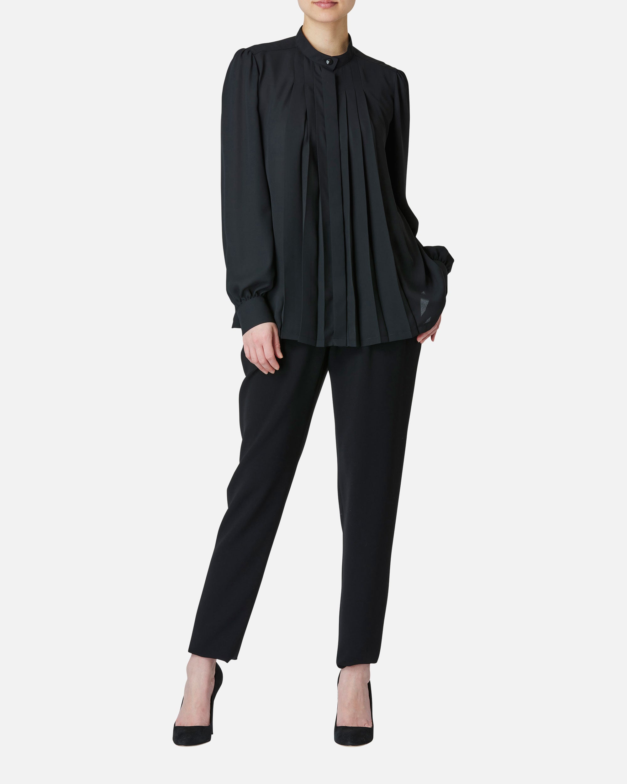 Triacetate polyester tapered pants
