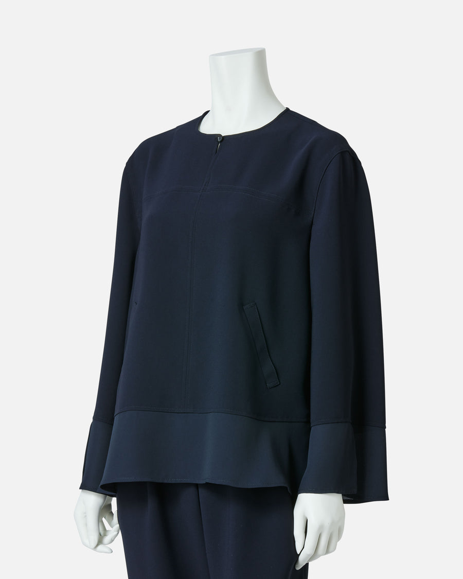 Triacetate polyester overblouse