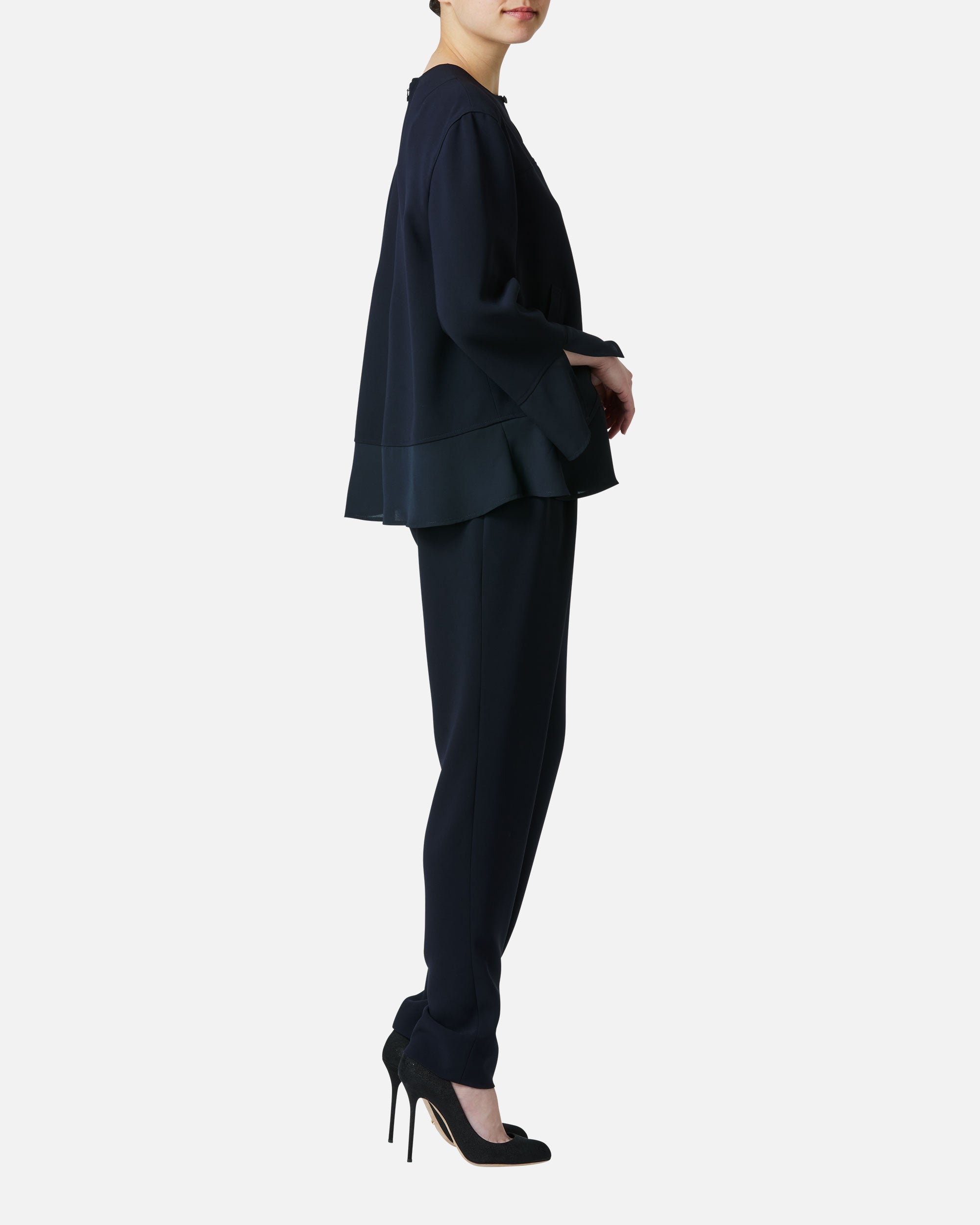 Triacetate polyester overblouse