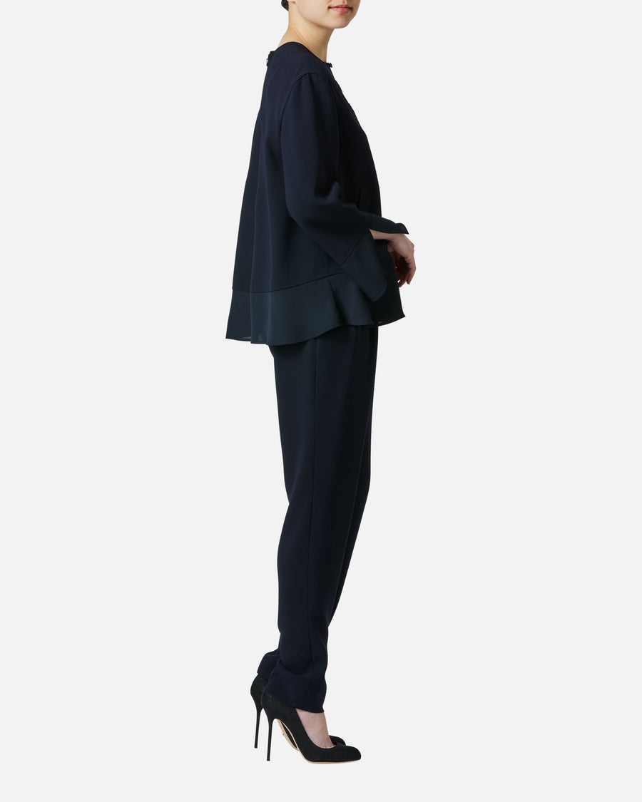 Triacetate polyester overblouse
