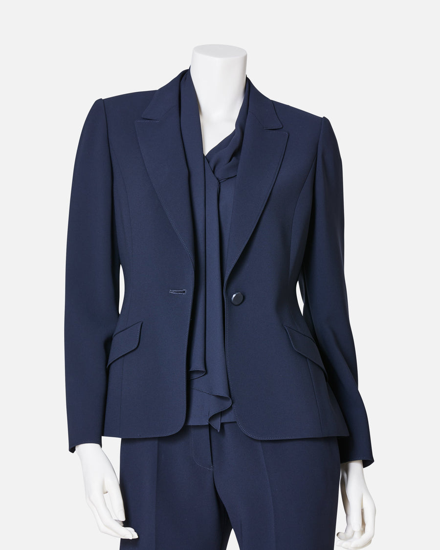Single Button Closure Tailored Jacket