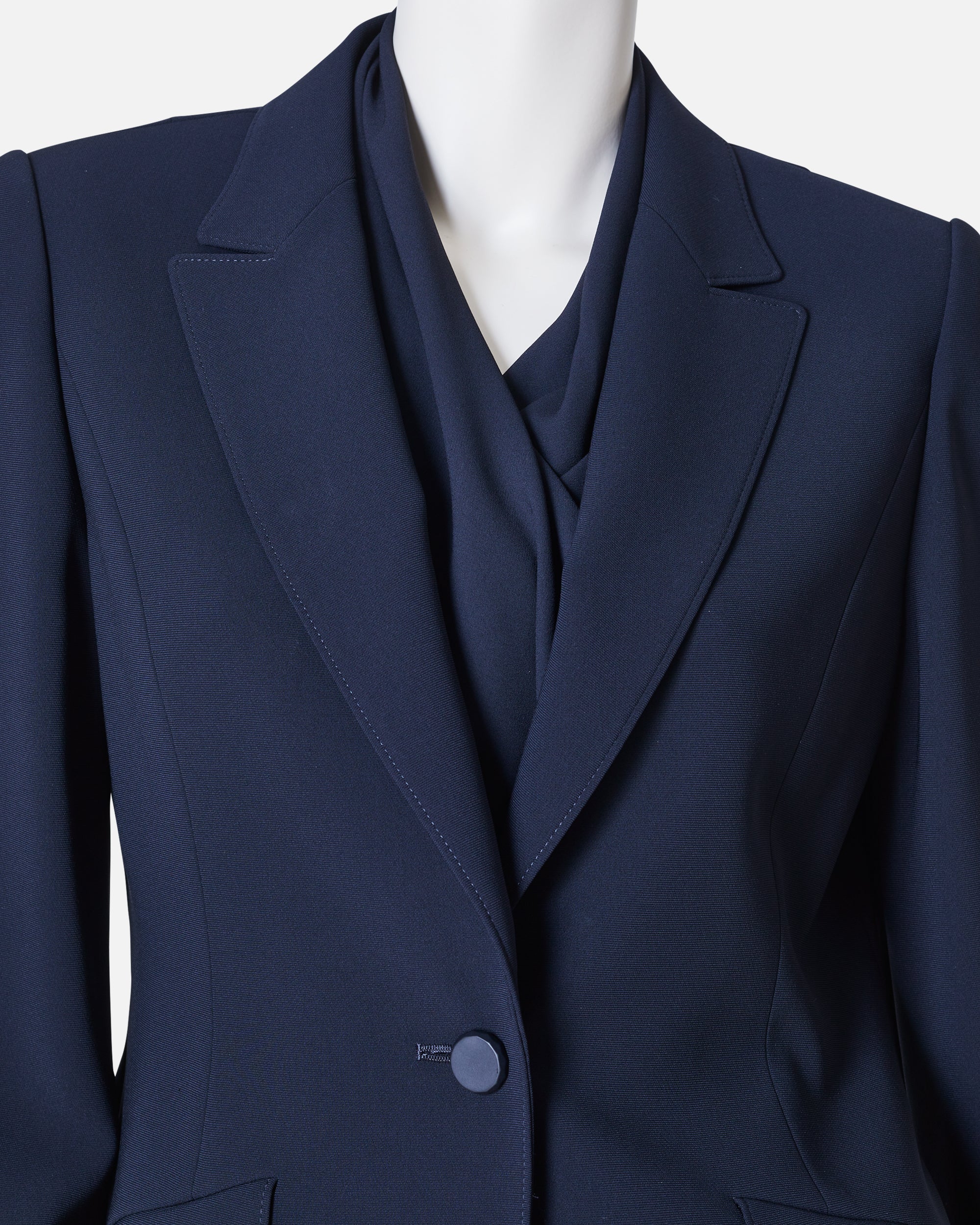Single Button Closure Tailored Jacket