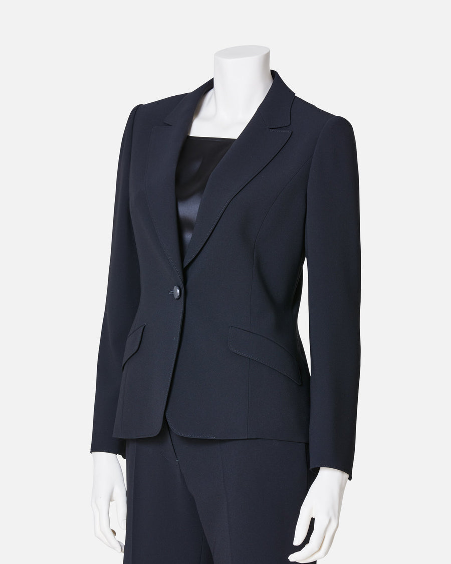 Single Button Closure Tailored Jacket