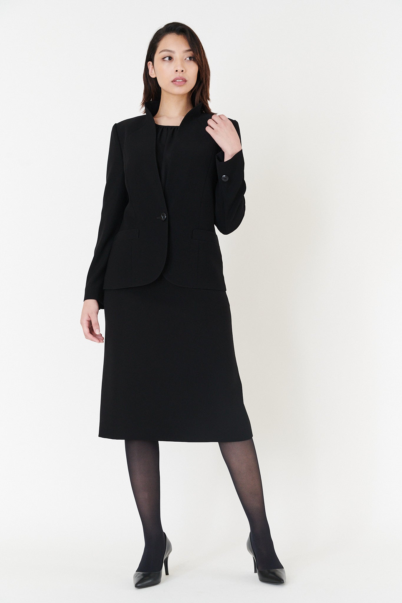 Straight Black Skirt