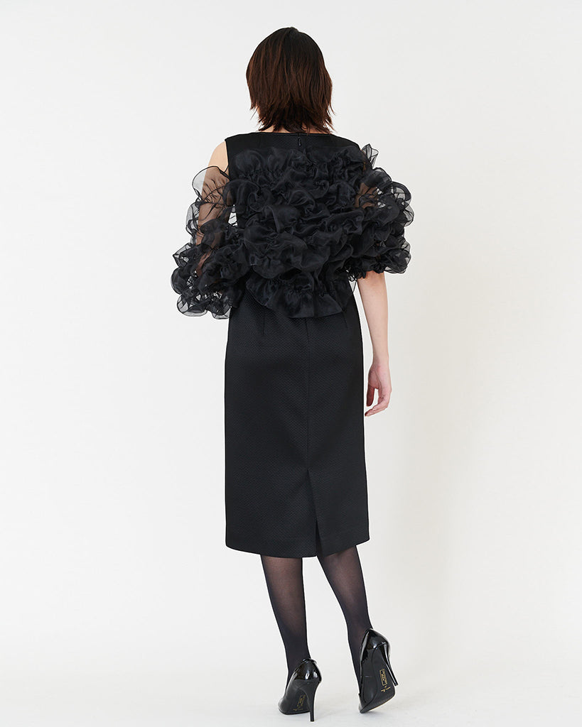 SHIRRING BOLERO