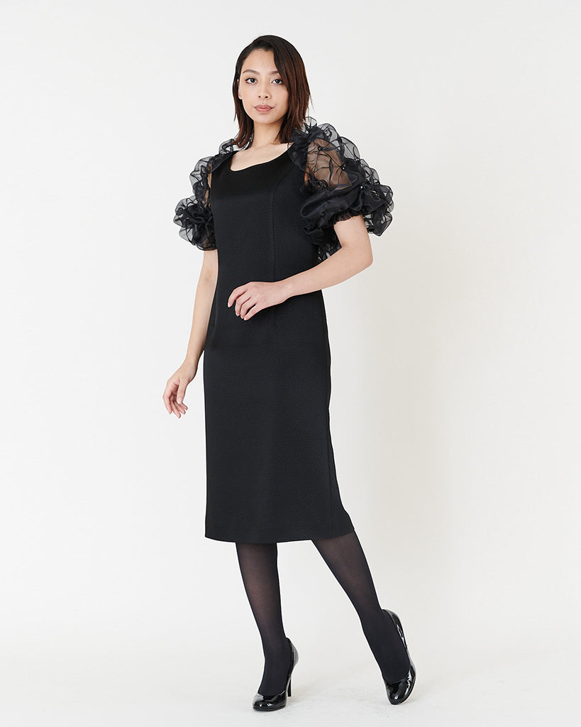SHIRRING BOLERO with Beads