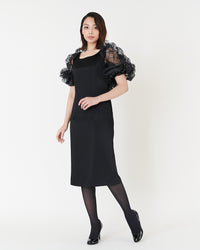 SHIRRING BOLERO with Beads