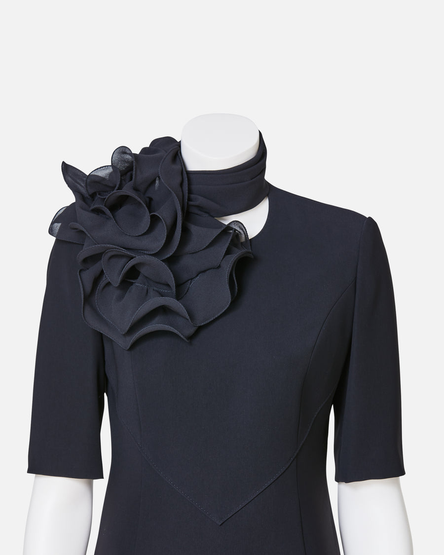 Silk Chiffon Frill Scarf