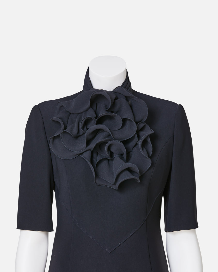 Silk Chiffon Frill Scarf